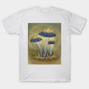 Elegant Webcap - Glowing Blue Mushroom T-Shirt